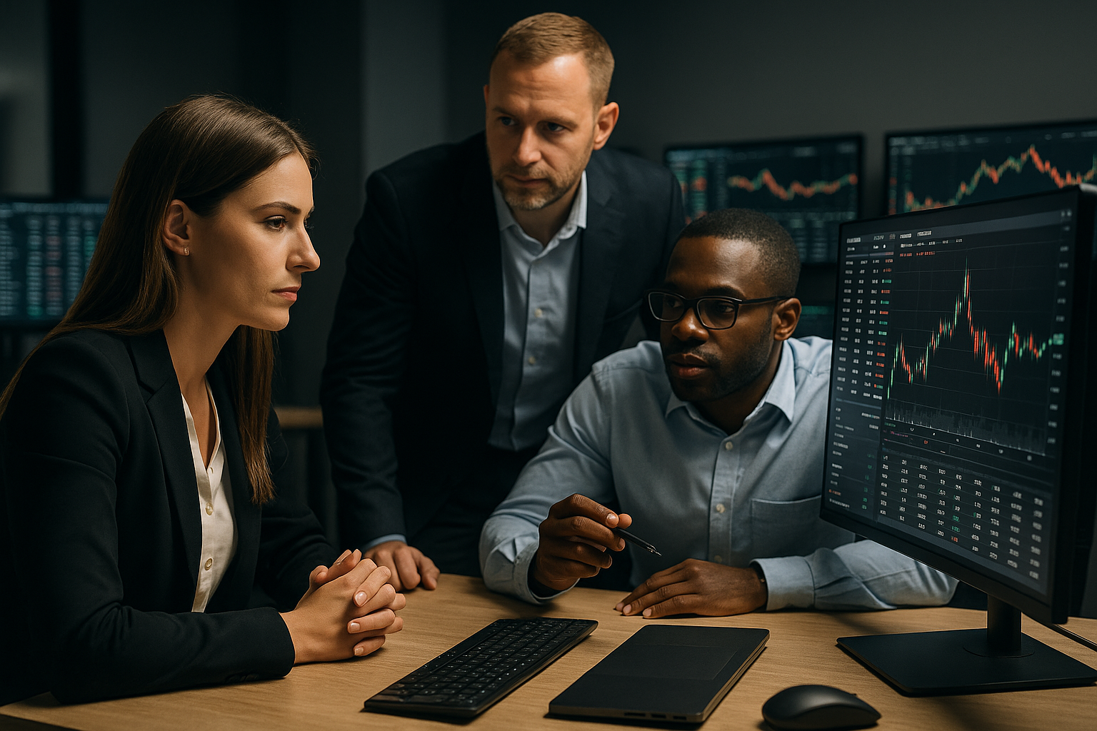 ApexGlobalEarnings operations and risk team collaborating